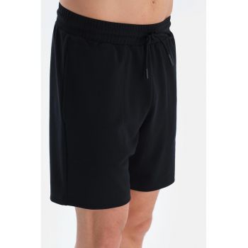 Pantaloni scurti din amestec de modal cu snur