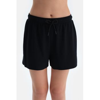 Pantaloni scurti din amestec de modal cu snur