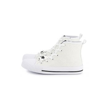 Pantofi sport din material textil cu detalii logo