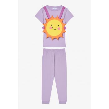 Pijama cu detaliu grafic