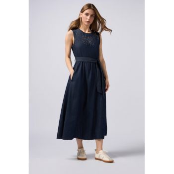 Rochie din denim cu strasuri