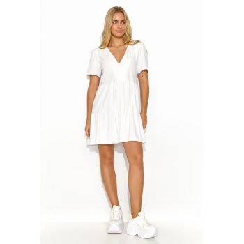 Rochie evazata cu fronseuri