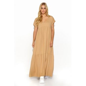 Rochie maxi cu decolteu in V -