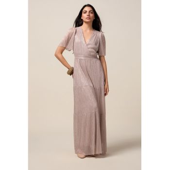 Rochie maxi cu maneci medii