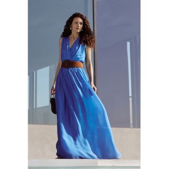 Rochie maxi cu talie elastica