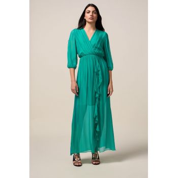 Rochie maxi din amestec de matase