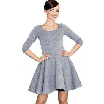 Rochie mini dama Guillo K227 gri