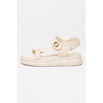 Sandale flatform cu velcro