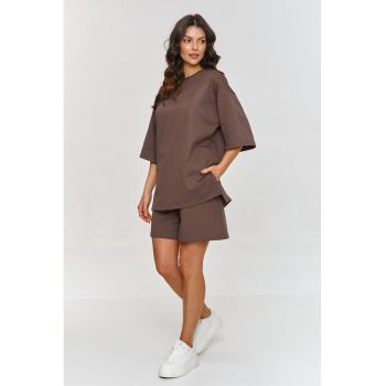 Set de tricou oversize cu pantaloni scurti