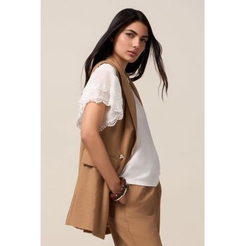 Tricou cu maneci fluture