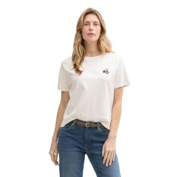 Tricou din amestec de bumbac organic cu model in dungi