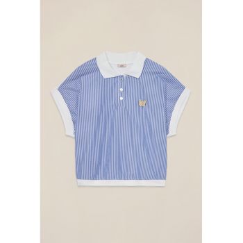 Tricou polo cu model in dungi