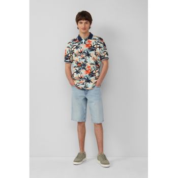 Bermude de denim cu 5 buzunare