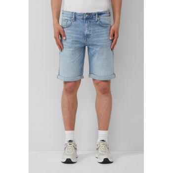 Bermude din denim cu talie medie