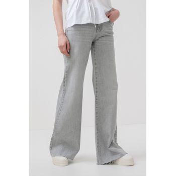 Blugi de denim cu croiala ampla