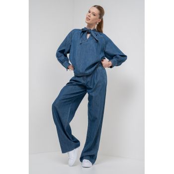 Bluza de denim din amestec de lyocell Zigano