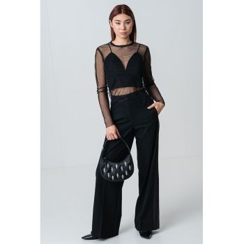 Bluza de plasa cu strasuri