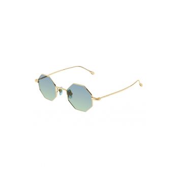 Ochelari de soare unisex cu lentile hexagonale