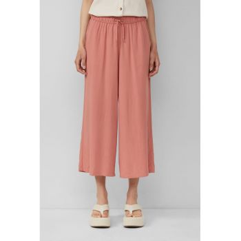 Pantaloni crop cu croiala ampla