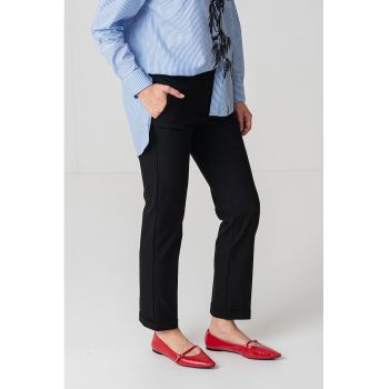 Pantaloni crop drepti
