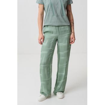 Pantaloni drepti cu model