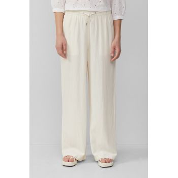 Pantaloni drepti din amestec de in