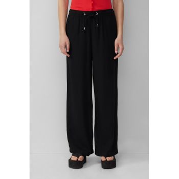Pantaloni drepti din amestec de in