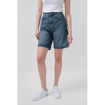 Pantaloni scurti de denim cu talie inalta