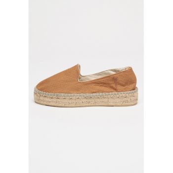 Pantofi loafer texturati din material textil