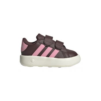 Pantofi sport din piele ecologica cu velcro Grand Court 2.0