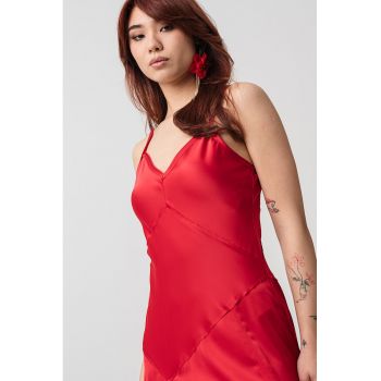 Rochie midi cu croiala in A