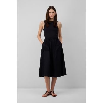 Rochie uni cu buzunare laterale
