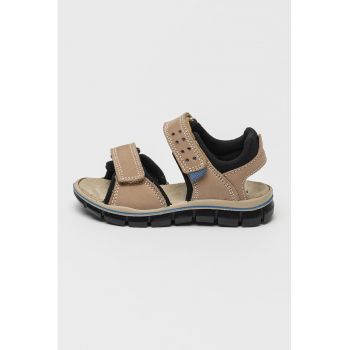 Sandale din piele cu velcro