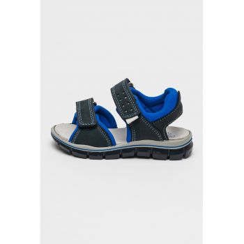 Sandale din piele intoarsa cu velcro