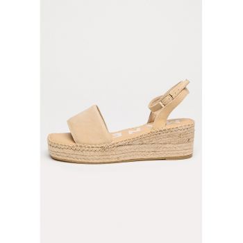Sandale-espadrile din piele intoarsa Hamptons