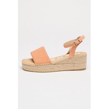 Sandale-espadrile din piele intoarsa Hamptons