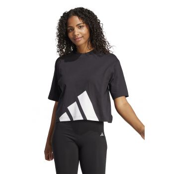 Tricou boyfriend crop lejer