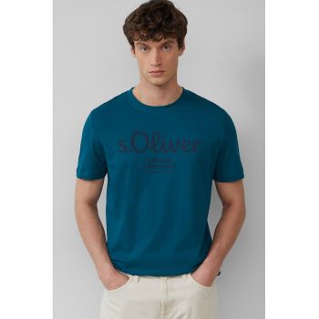 Tricou cu imprimeu logo metalic