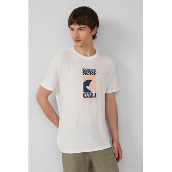Tricou cu model grafic si imprimeu text