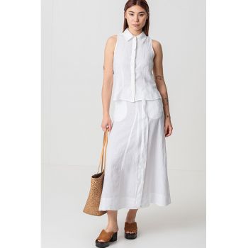 Tricou de in cu nasturi