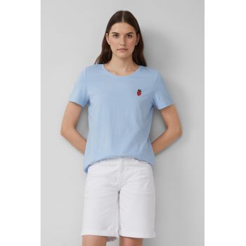 Tricou din bumbac cu decolteu rotund