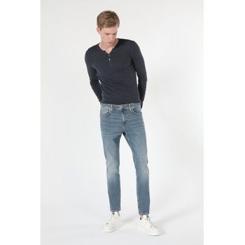 Blugi slim fit cu talie medie
