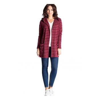Cardigan dama 5902194377805 -  Poliester/Viscoza - Rosu -