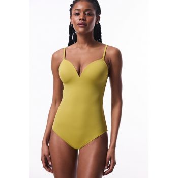 Costum de baie intreg cu bretele ajustabile
