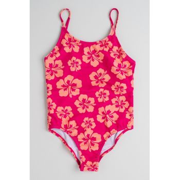 Costum de baie intreg cu model floral