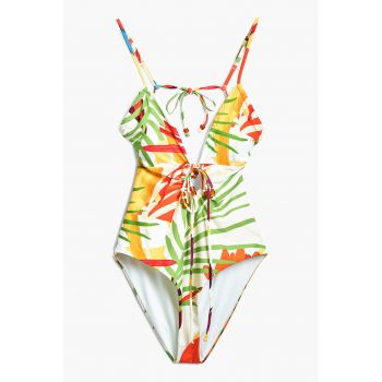 Costum de baie intreg cu spate decupat