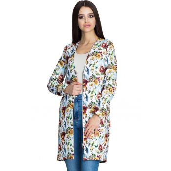 Jacheta dama M592 -  Poliester - Multicolor - Floral