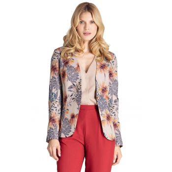 Jacheta dama M678 -  Poliester - Bej