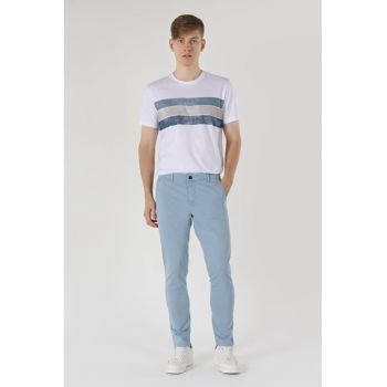 Pantaloni De Barbati Albastru Slim Fit