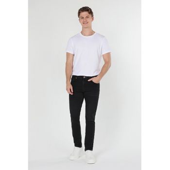 Pantaloni De Barbati Negru Slim Fit 041DANNY